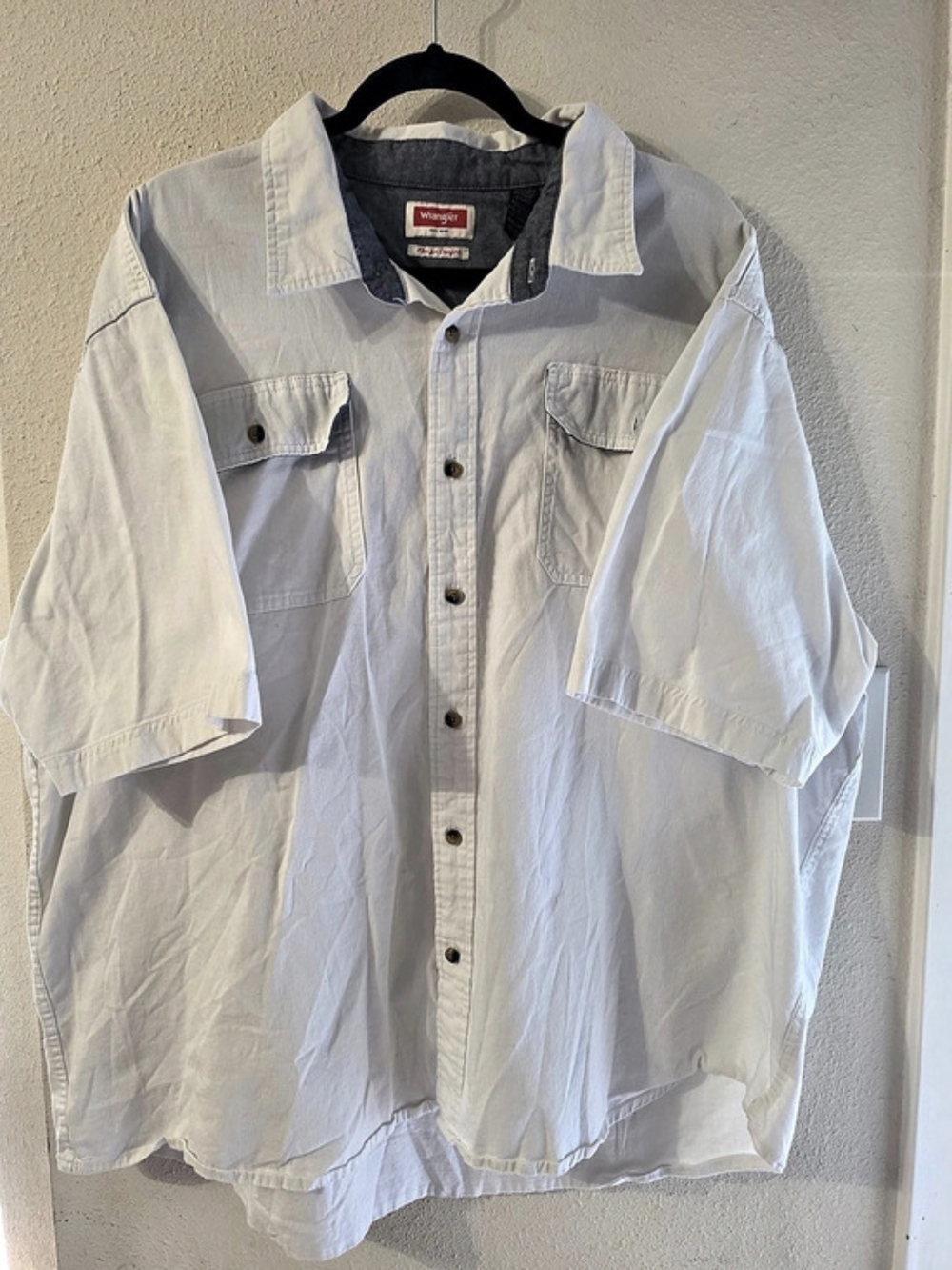 Wrangler Men's Cotton Short Sleeve Shirt Size 4XL